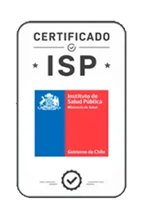 Certificado ISP - Instituto de Salud Pública de Chile